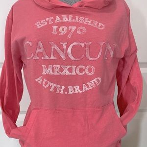 Pink Caribbean Side Lightweight Hoodie SzL